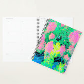 Roze hydrangea Tuin met gele vulling Planner (Display)