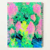 Roze hydrangea Tuin met gele vulling Planner (Achterkant)