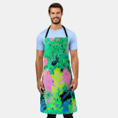 Roze hydrangea Tuin met gele vulling Schort (Gedragen)