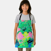 Roze hydrangea Tuin met gele vulling Schort (Insitu)