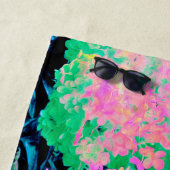 Roze hydrangea Tuin met gele vulling Strandlaken (In situ)