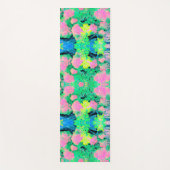 Roze hydrangea Tuin met gele vulling Yogamat (Voorkant)