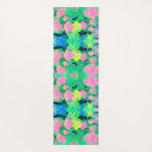 Roze hydrangea Tuin met gele vulling Yogamat (Achterkant)
