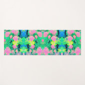 Roze hydrangea Tuin met gele vulling Yogamat (Voorkant (horizontaal))