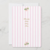 Roze Hydrangea Vrijgezellenfeest Kaart (Achterkant)