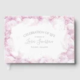 Roze Hydrangea Waterverf Viering van het Leven Gastenboek