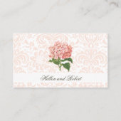  Roze Hydrangea Wedding Place Card Plaatskaartje (Achterkant)