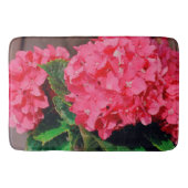 Roze hydrangeas badmat (Voorkant)