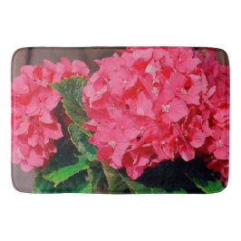 Roze hydrangeas badmat
