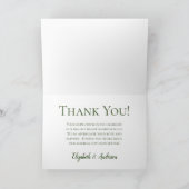 Roze Hydrangeas Bloemen Waterverf Trouwfoto Bedankkaart (Binnen)