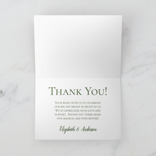 Roze Hydrangeas Bloemen Waterverf Trouwfoto Bedankkaart (Binnen)