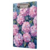 Roze Hydrangea's Bloemenschildering in Waterverf Klembord (Links)