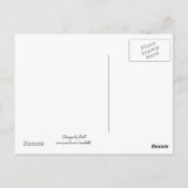 Roze hydrangeas briefkaart (Achterkant)