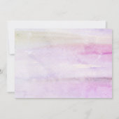 Roze hydrangeas bruiloft verloving uitnodiging (Achterkant)