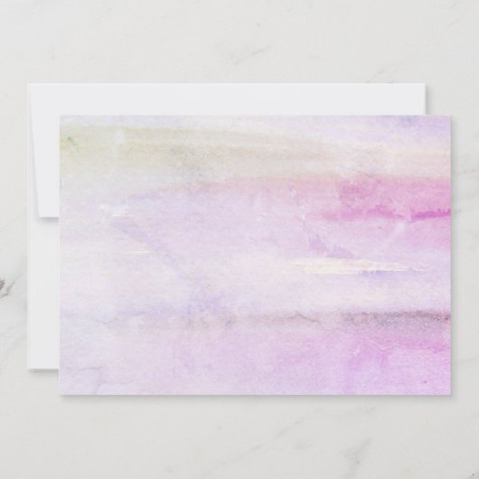 Roze hydrangeas bruiloft verloving uitnodiging (Achterkant)