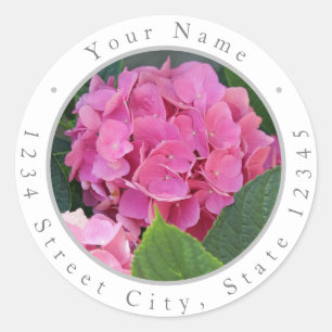 Roze hydrangeas Classic Labels
