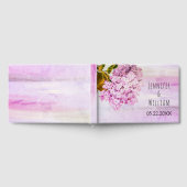 Roze hydrangeas floral bruiloft gastenboek (Volledig)