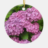 Roze hydrangeas keramisch ornament (Voorkant)