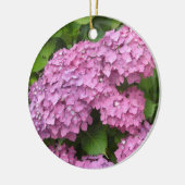 Roze hydrangeas keramisch ornament (Links)