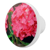 Roze hydrangeas keramische knop (Rechts)