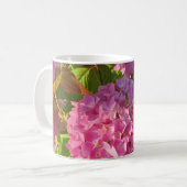 Roze hydrangeas koffiemok (Voorkant links)