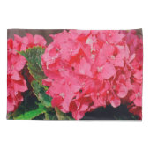 Roze hydrangeas kussensloop (Achterkant-Links)