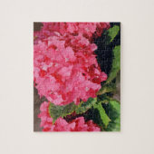Roze hydrangeas legpuzzel (Verticaal)
