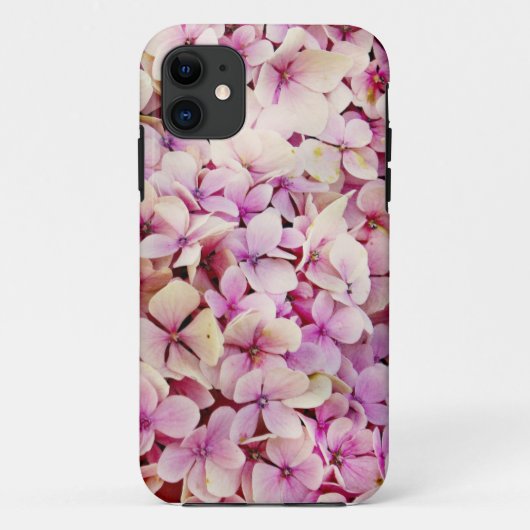 Roze hydrangeas-ontwerp Case-Mate iPhone case (Achterkant)