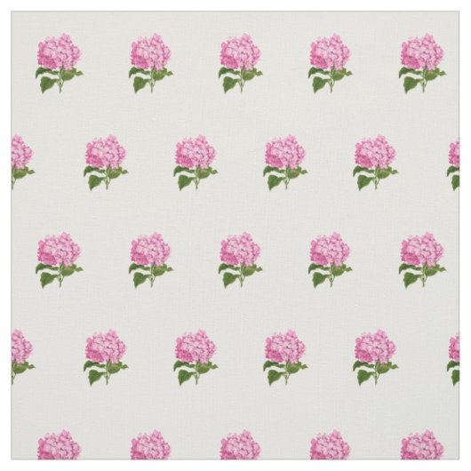 Roze hydrangeas stof (Swatch)