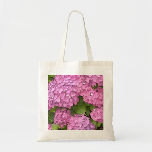 Roze hydrangeas tote bag (Voorkant)