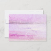 Roze hydrangeas waterverf florale bruiloft RSVP (Achterkant)