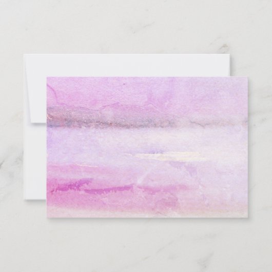 Roze hydrangeas waterverf florale bruiloft RSVP (Achterkant)