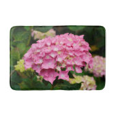 Roze hydrangebloemen badmat (Voorkant)