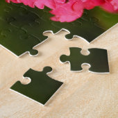 Roze hydrangebloemen legpuzzel (Zijkant)