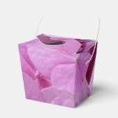 Roze hydrangeenventilator uit de voorverpakking bedankdoosjes (Voorkant Zijde)