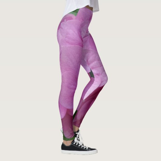 Roze hydrangeenventilatorLeggings Leggings (Rechts)