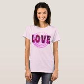 Roze Hypnotische Liefde Vrouwen T-shirt (Voorkant volledig)