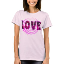 Roze Hypnotische Liefde Vrouwen T-shirt