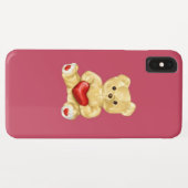 Roze hypnotiseren Cute Teddy Bear Case-Mate iPhone Case (Achterkant (horizontaal))