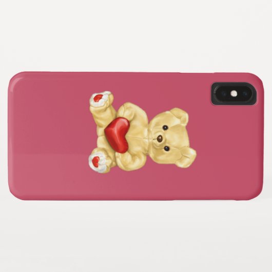 Roze hypnotiseren Cute Teddy Bear Case-Mate iPhone Case (Achterkant (horizontaal))