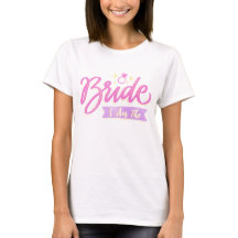 Roze I Am The Bride Bruidsmeisjes Groep feestcadea
