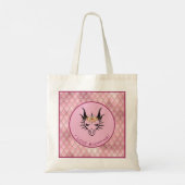 Roze I Love Shopping Dragon Head & Scales Tote Bag (Achterkant)
