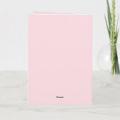 Roze I Love You Moeder Moederdag Kaart (Achterkant)