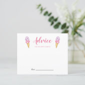 Roze Ice Cream Advice voor de Nieuwe Ouders (Staand voorkant)