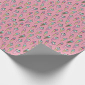 Roze Ice Cream Cone Cone Cft patroon Cadeaupapier (Hoek)
