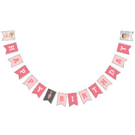 Roze Ice Cream Sparkler Gelukkige 1e Verjaardag Ba Vlaggetjes