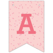 Roze Ice Cream Sparkler Gelukkige 1e Verjaardag Ba Vlaggetjes (Derde vlag)