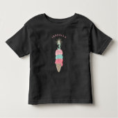 Roze Ice Cream Sparkler Meisje 3e Verjaardagsfeest Kinder Shirts (Voorkant)