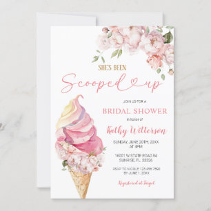Roze Ice Cream Summer Scooped Vrijgezellenfeest Kaart