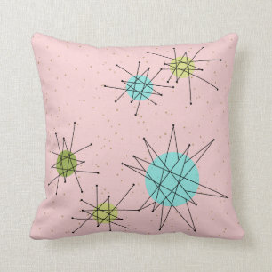 Roze Iconisch AtoomSierkussen Starbursts Kussen
